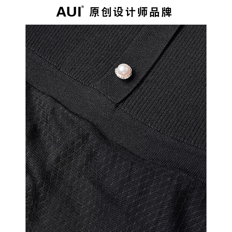 欧洲站一字肩秋冬2020年春装连衣裙 aui连衣裙