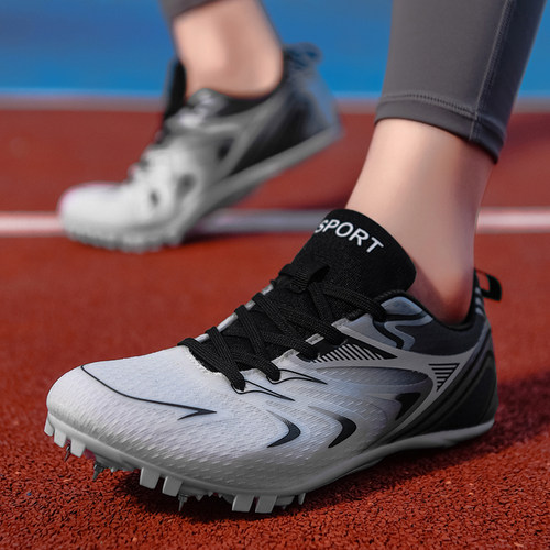 钉鞋田径专用短跑男女生小学生透气比赛专业跳远钉子训练跑步鞋子 - 图0