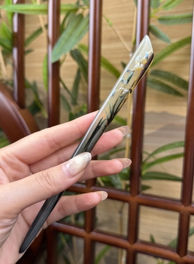 悦木坊羊角手绘梅兰竹菊发簪发钗礼盒装
