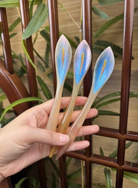 悦木坊高贵羊马蹄莲发簪手绘礼盒装