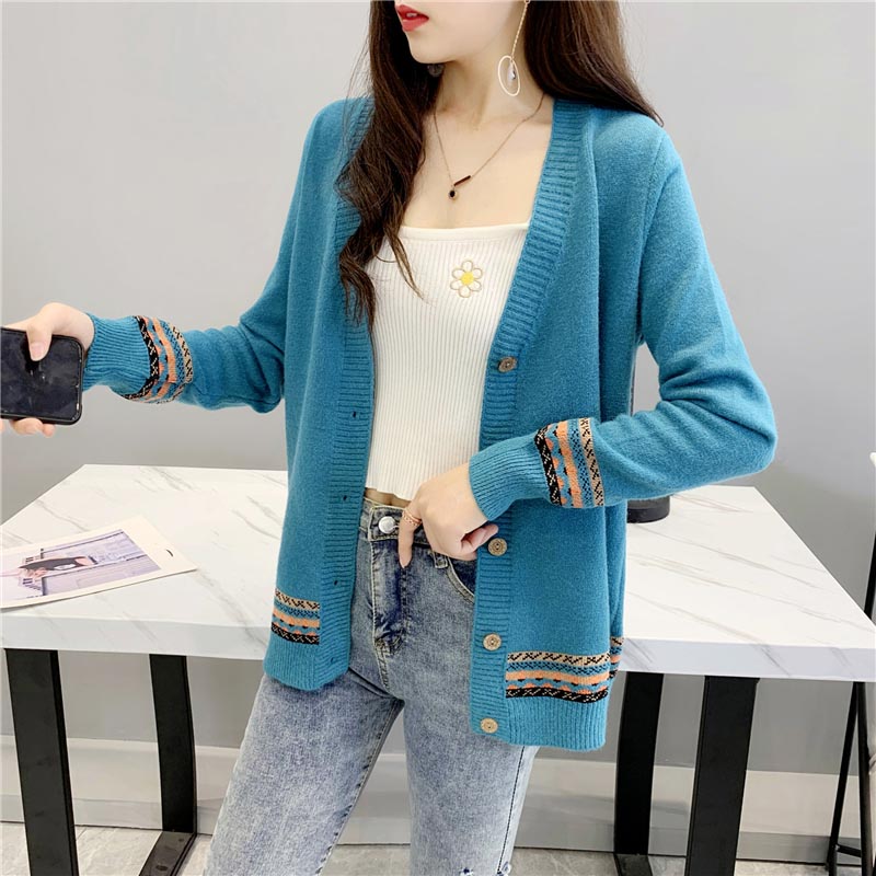 网红毛衣针织女2020新款短款女上衣 帛夫曼毛针织衫