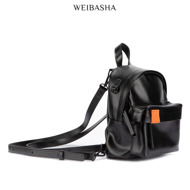 微芭莎真皮牛皮背包2020新款女包 微芭莎双肩背包