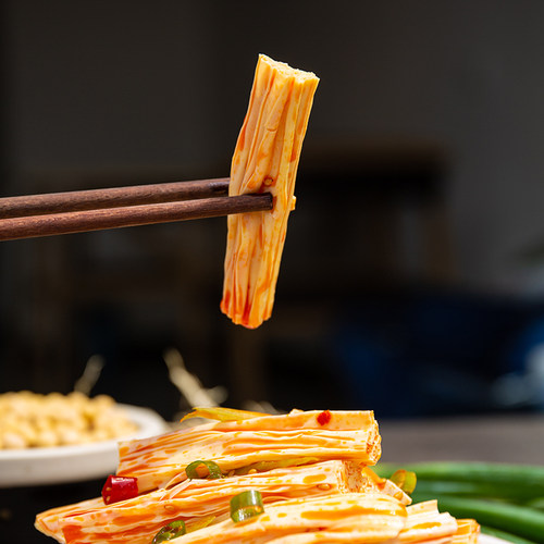 5斤腐竹段干货头层纯正特产自制手工腐竹段火锅食材豆皮条商用 - 图2