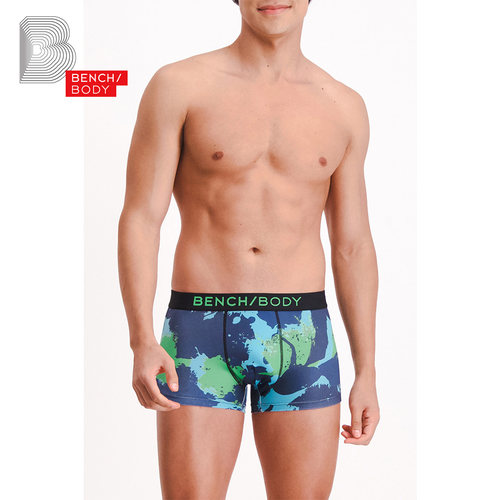 bench/BODY/奔趣2023夏季新品内裤印花男士涤纶中腰平角裤BXF0154 - 图0