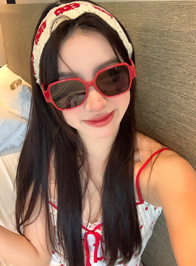 防晒太阳眼镜方框护眼墨镜女款