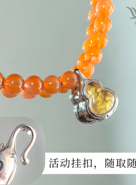 葫芦嘎乌盒纯银藏式佛像挂件配饰