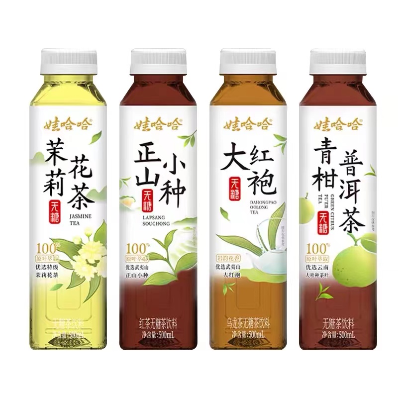 娃哈哈无糖茶饮料500ml*15瓶装整箱多种口味选原叶萃取植物茶饮品 - 图3