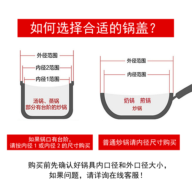 苏泊尔锅盖家用玻璃耐高温盖子26/28/30/32cm钢化配件蒸炒平底锅 - 图0