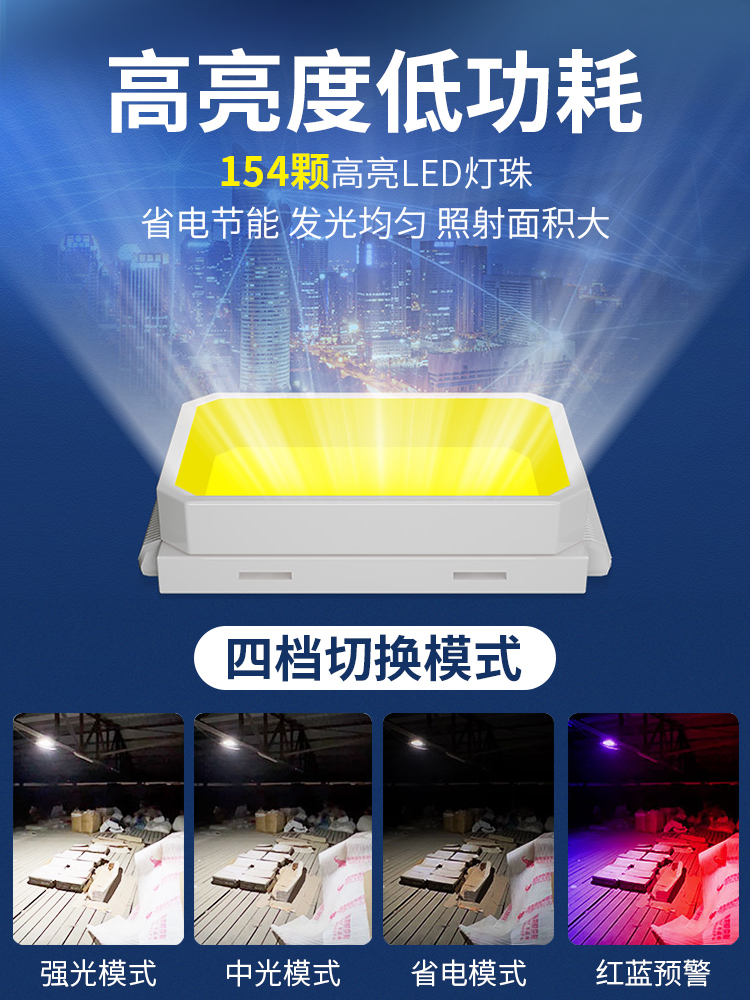 户外灯照明露营强光超亮野外充电夜市摆摊超长续航磁吸挂式帐篷灯