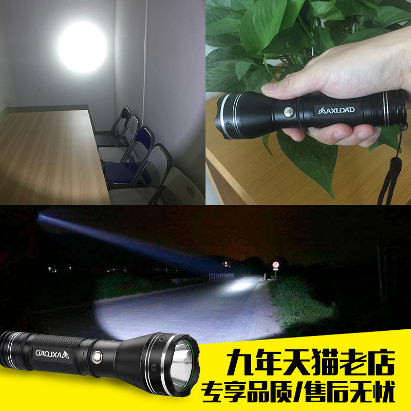 thermarest旗舰店手电筒强光可充电式超亮防水户外远射家用小型便携耐用专LED手灯1