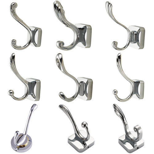 钉装挂衣钩免打孔挂衣钩壁挂金属门钩单个门后衣服挂钩单钩 - 图0