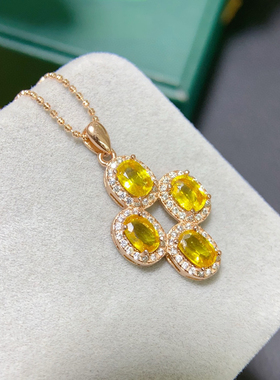 天然刻面芬达吊坠高净度火彩爆闪6*4mms925纯银精工镶嵌