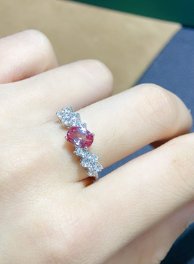 实验室培育宝石变色石亚历山大戒指全净品质火彩超赞925银镶嵌