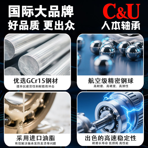 6308人本6309轴承6305高速6306ETK6300 6307 6301 6302 6303 6304 - 图3