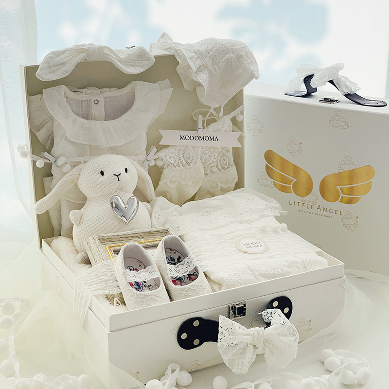 modomoma新生儿用品婴儿礼盒爬服 modomoma婴儿礼盒