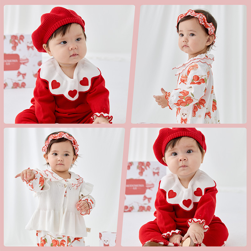 modomoma礼寓新生儿用品婴儿礼盒女宝宝衣服套装初生满月百天礼物