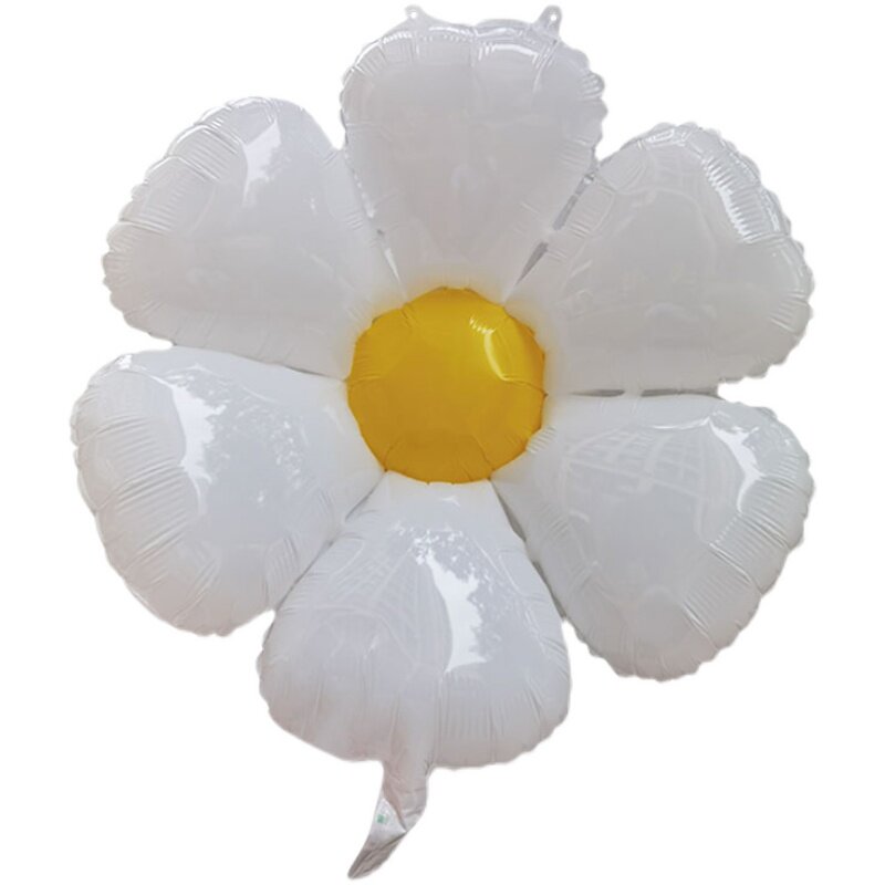 韩国网红小雏菊花铝膜气球鸡蛋花生日派对布置装饰户外拍照太阳花