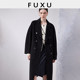 101801 long thickened double-sided wool coat
