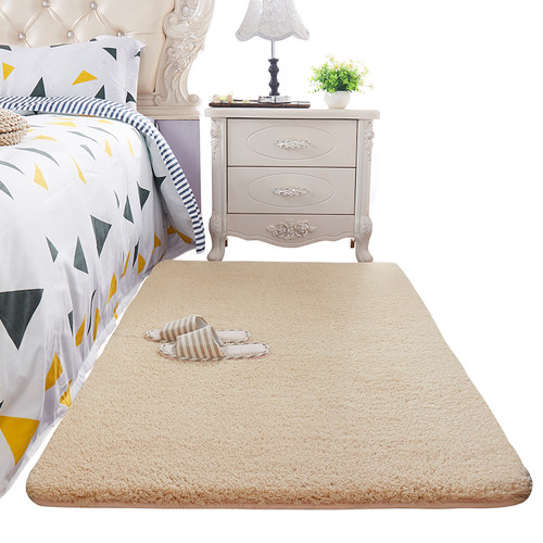 加厚羊毛绒地垫客厅茶几小地毯少女公主房间可爱垫子卧室床边地毯 - 图3