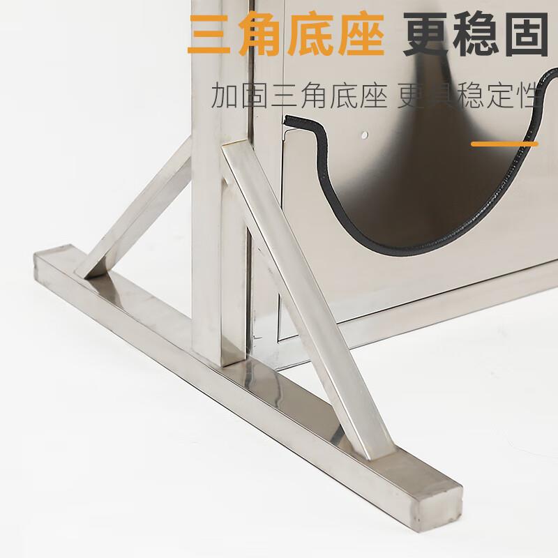 304不锈钢安全帽架工地工厂员工头盔架落地存放架挂壁式展示架子 - 图1