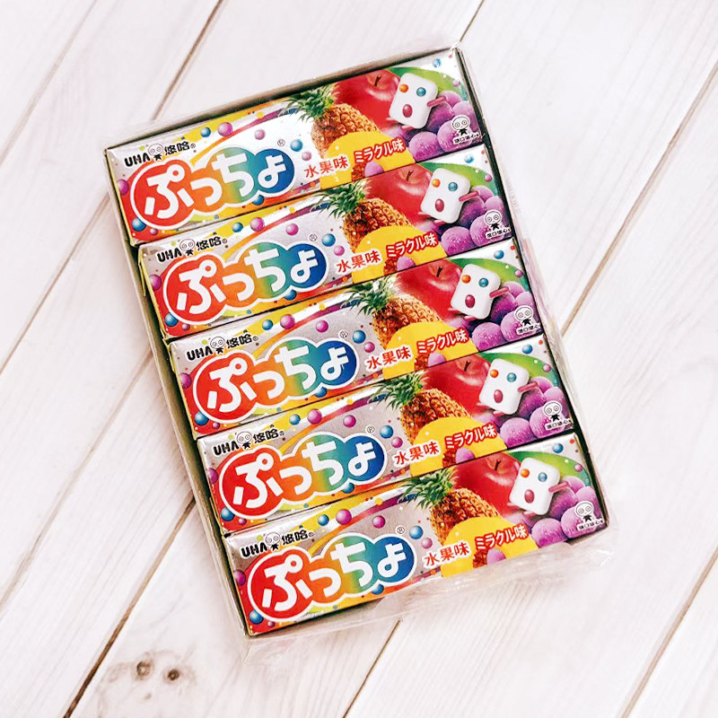 UHA悠哈普超软糖50克夹心软糖水果葡萄桃子可乐奶茶进口味觉零食,淘宝优惠券,粉丝福利购,淘宝优惠卷
