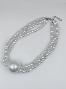 bobbynopeace鲍比同款口球珍珠项链嘻哈朋克帅气不掉色asb项链