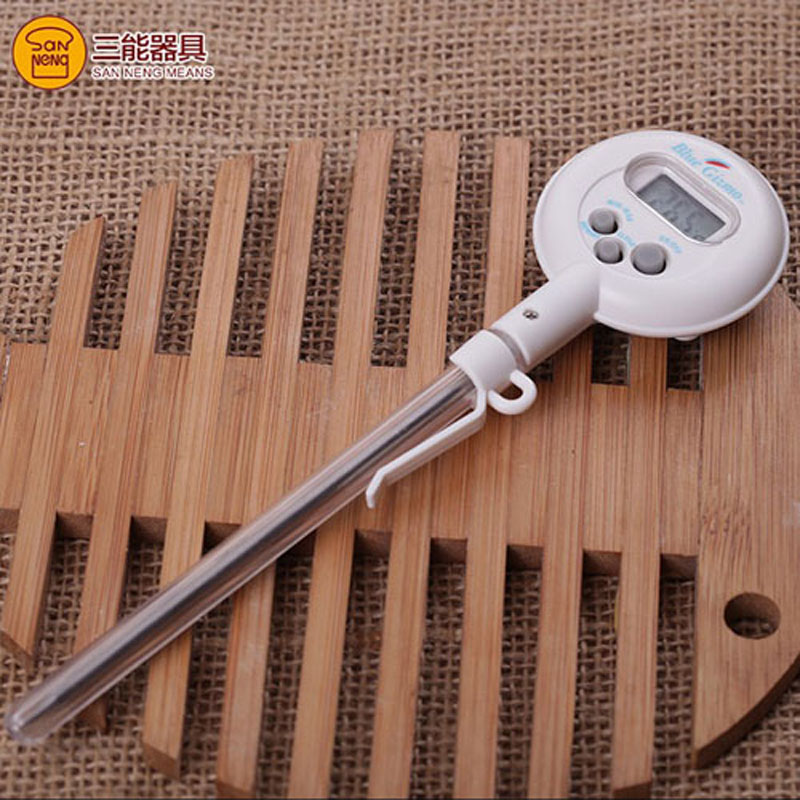 三能探针电子温度计测液体烘焙BG363防水面包团发酵面团测温计 - 图0