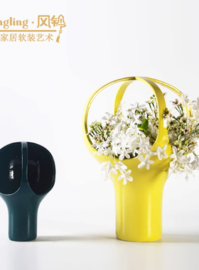 景德镇陶瓷样板房软装花瓶