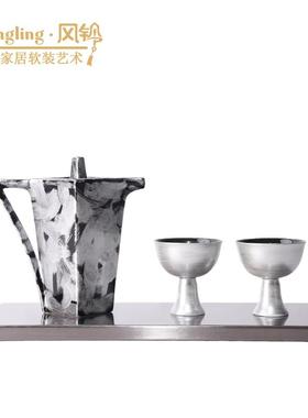 细口茶台饰品会所酒店花瓶新中式