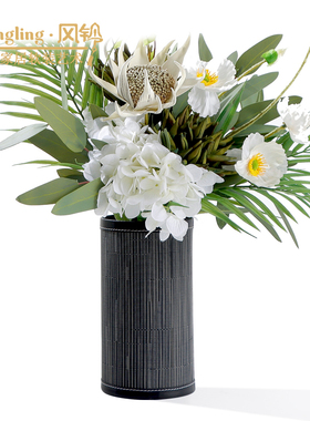 现代简约创意首饰盒托盘组合摆件样板间会客厅酒店花器摆设