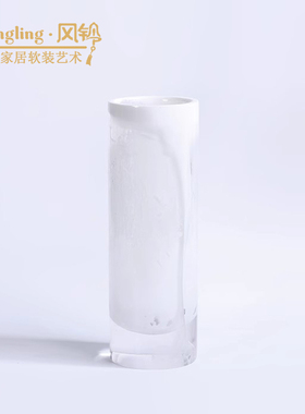 现代简约树脂几何花器办公室用具笔筒摆件储物罐果盘样板间