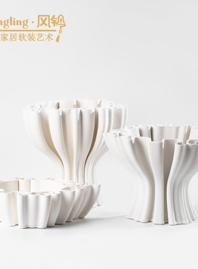 现代简约样板间桌面摆件抽象陶瓷