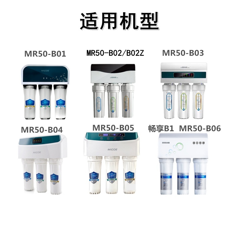 四季沐歌净水器MR50-B01/B02/B03/B04/B0510寸滤芯套装前置净水机-图1