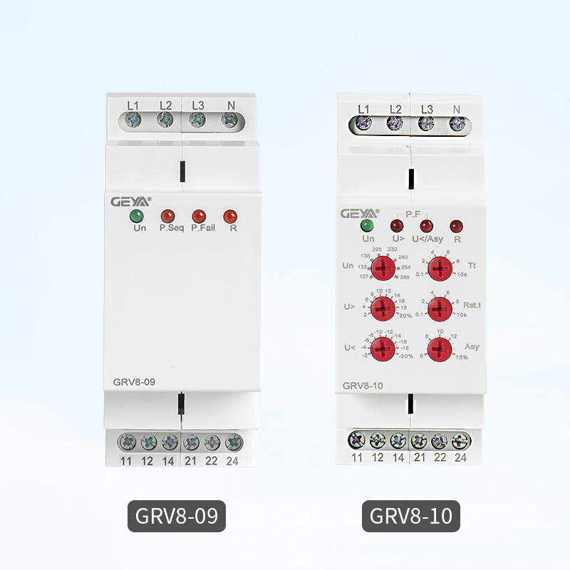 相序保护器三相电压GEYA格亚GRV8-03缺相断相监控继电器380交流05 - 图1
