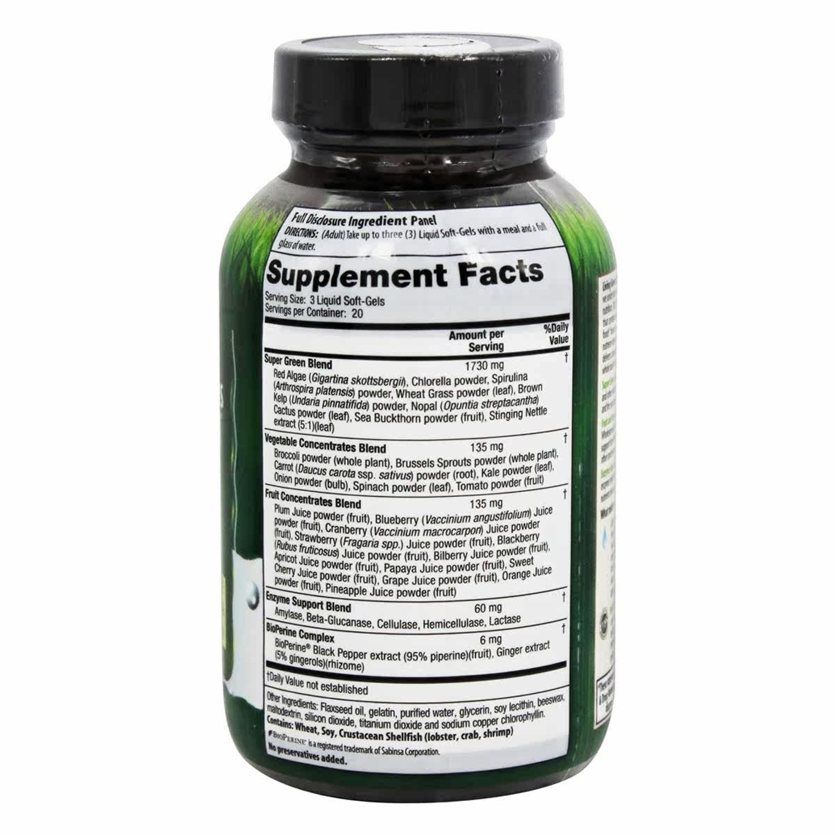irwin naturals绿色食物精华螺旋藻 LuckyVitamin海外其他膳食营养补充剂