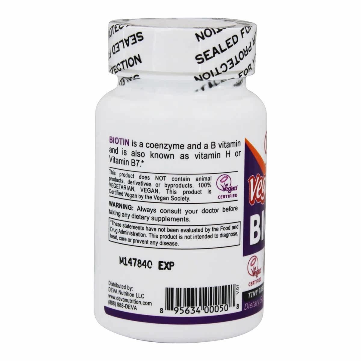 deva nutrition-6000素食生物素 LuckyVitamin海外其他膳食营养补充剂