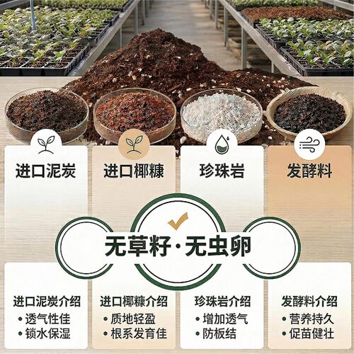 生升农业蔬菜育苗基质土 扦插育苗专用营养土叶菜茄果瓜类育苗泥 - 图2