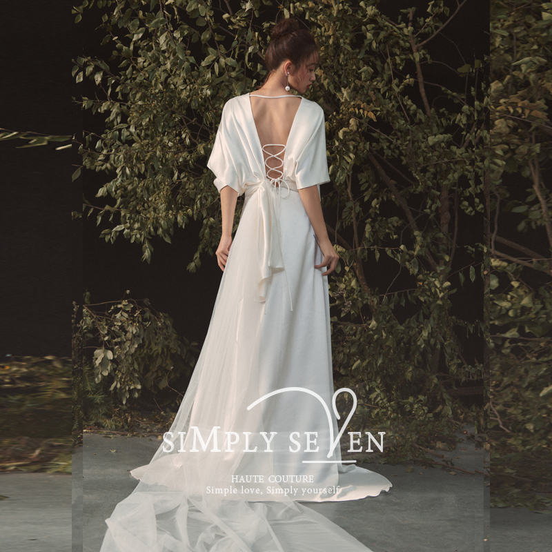 简柒《云珀》法式轻2021新款新娘婚纱 simplyseven婚纱