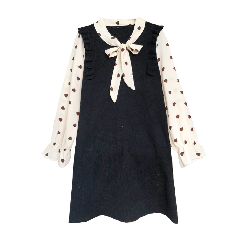 孕妇秋冬外出潮妈上班中长款连衣裙 幽悦连衣裙