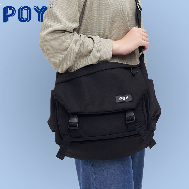 poy女大容量大学生上课包通勤男包 POY女士包袋