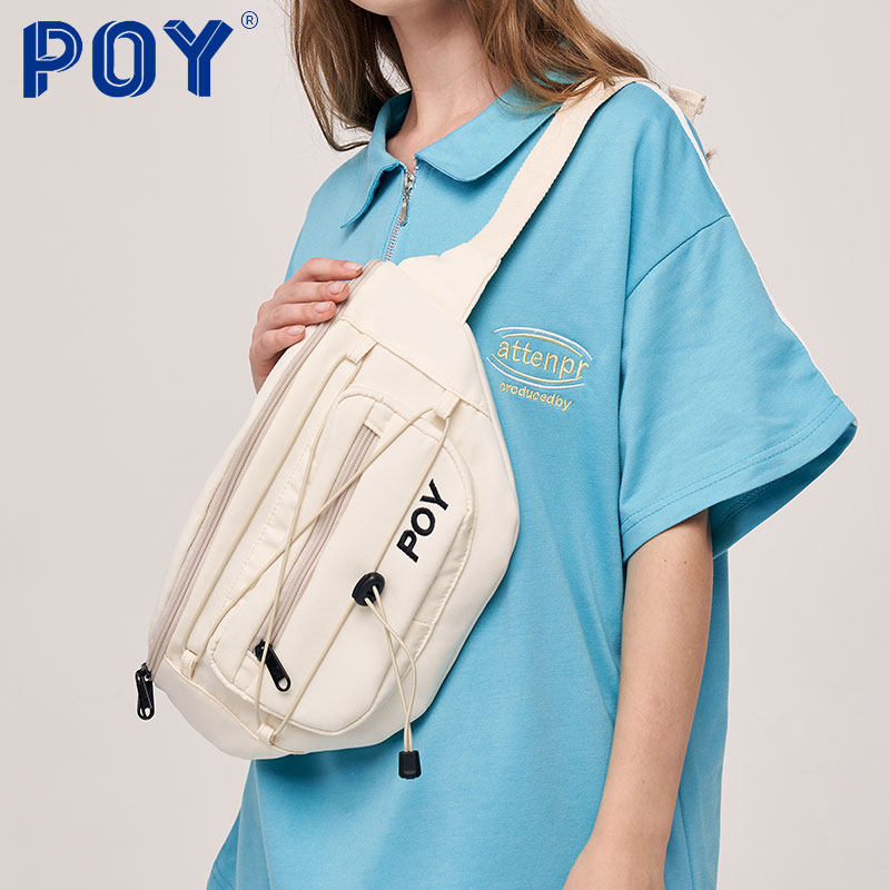 poy潮牌男女2022新款机能斜挎包 POY胸包