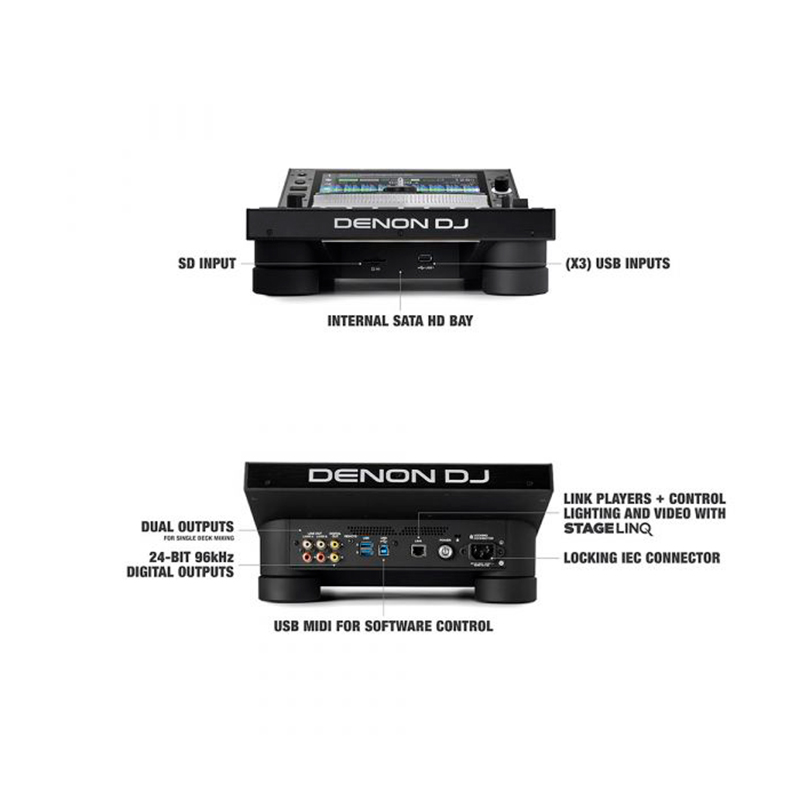 天龙 Denon SC6000M DJ音频播放器打碟机USB SD SSD M带马达自转 - 图1