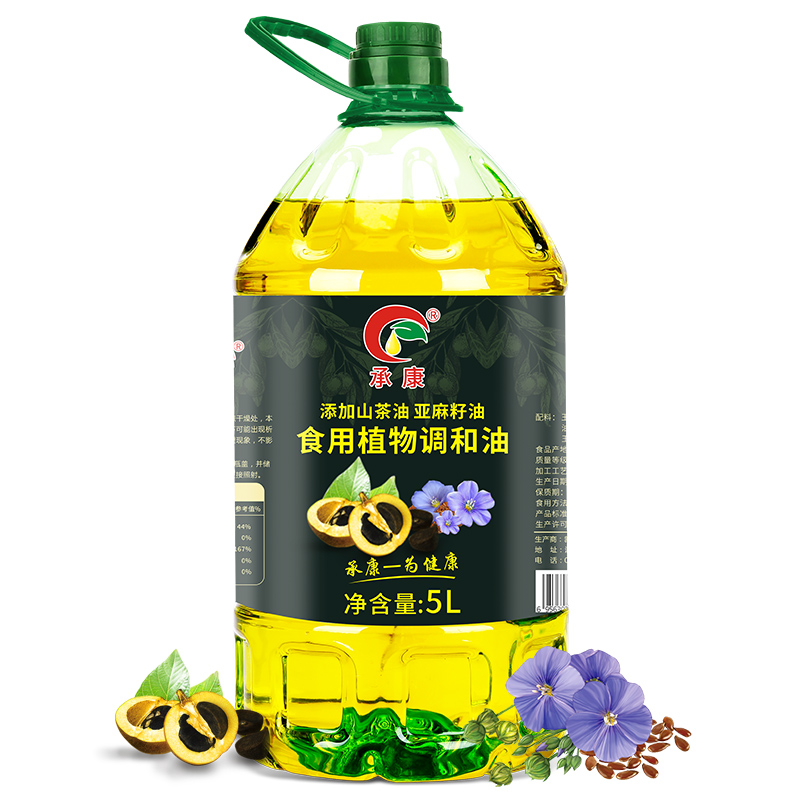 山茶亚麻籽油茶油亚麻籽油植物油粮油压榨食用油食用植物调和油5L - 图2