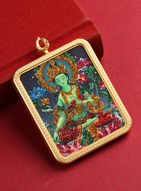 洒金彩金唐卡前世今生佛