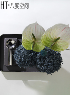 成品花艺轻奢烟灰缸香薰收纳托盘