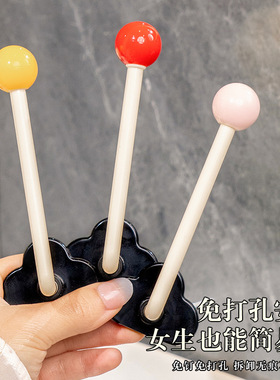 多巴胺发圈发箍收纳架浴室免打孔挂钩发饰发夹皮筋头绳发箍收纳架