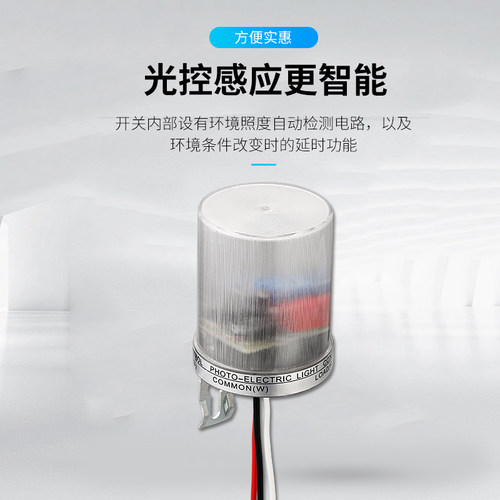 光控开关路灯控制器自动感应感光防雨型广告牌AS-22DL品越电器厂 - 图1