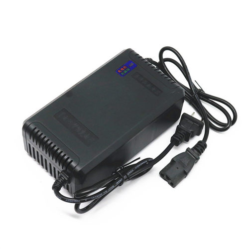 12伏汽车摩托车充电器12.6V2A4A6A20A品字干水电池充电机航空插头 - 图3