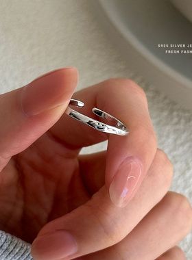 食指可爱微笑戒可戒指女s925小