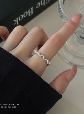 纯银戒指时尚轻奢S925设计感女